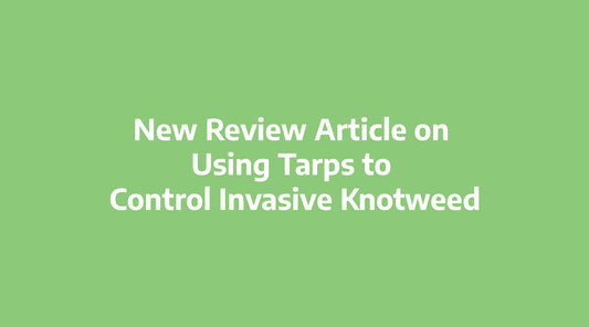 New Review Article on Using Tarps to Control Invasive Knotweed