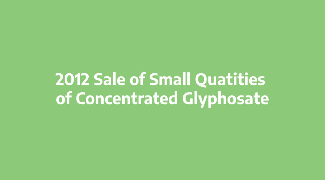 Sale of Small Quatities of Concentrated Glyphosate - Ideal for cut stump and frill treatments on Woody Brush and Invasive Weed Trees