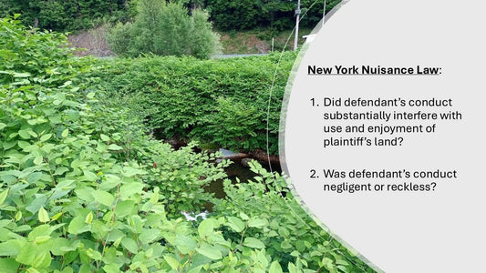 Nuisance and Tort Actions and Liability for Knotweed Infestations, Part 3 of 3 Part Series