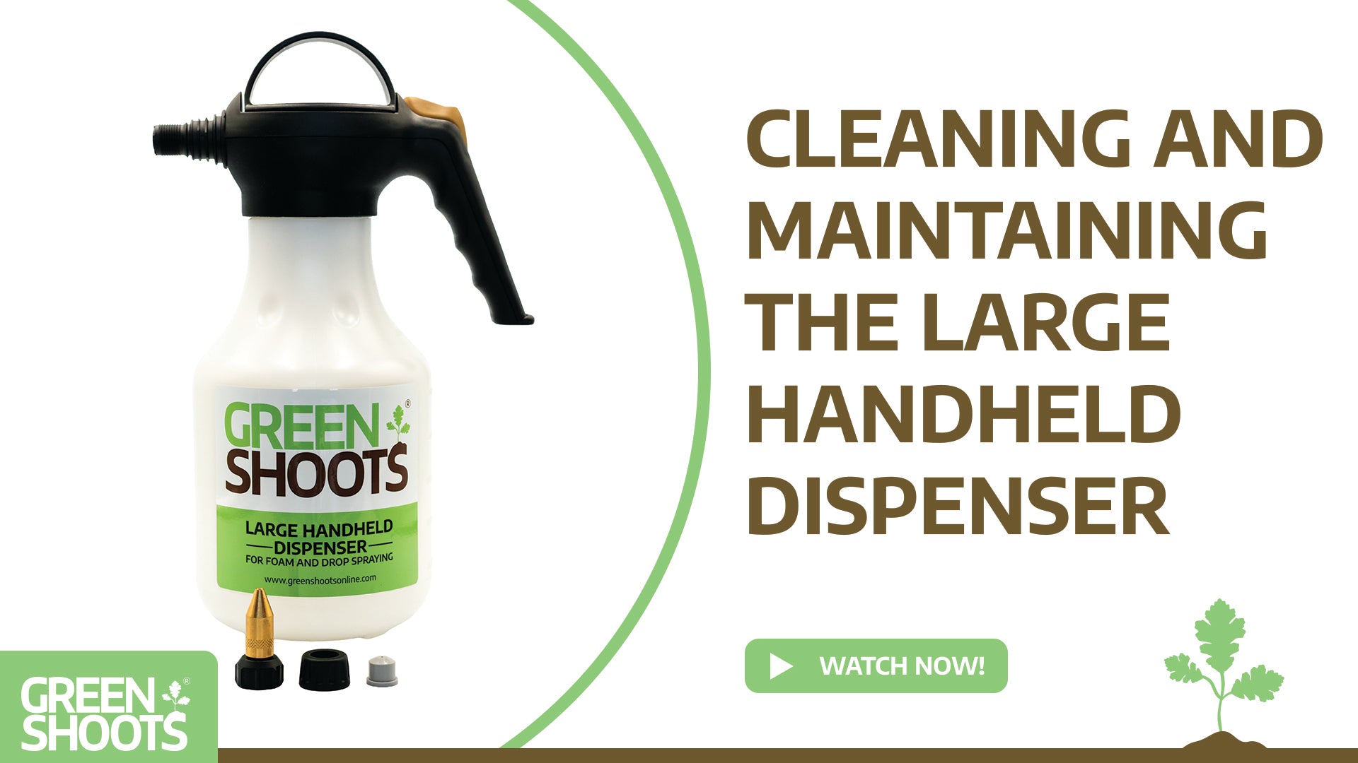 Load video: Video demonstrating how to clean and maintain the Green Shoots® Large Handheld Dispenser for long-lasting performance and reliable herbicide application.