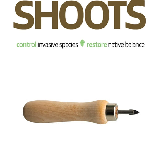 Video of Green Shoot's hand-twist drill with carbine tip for knotweed injection