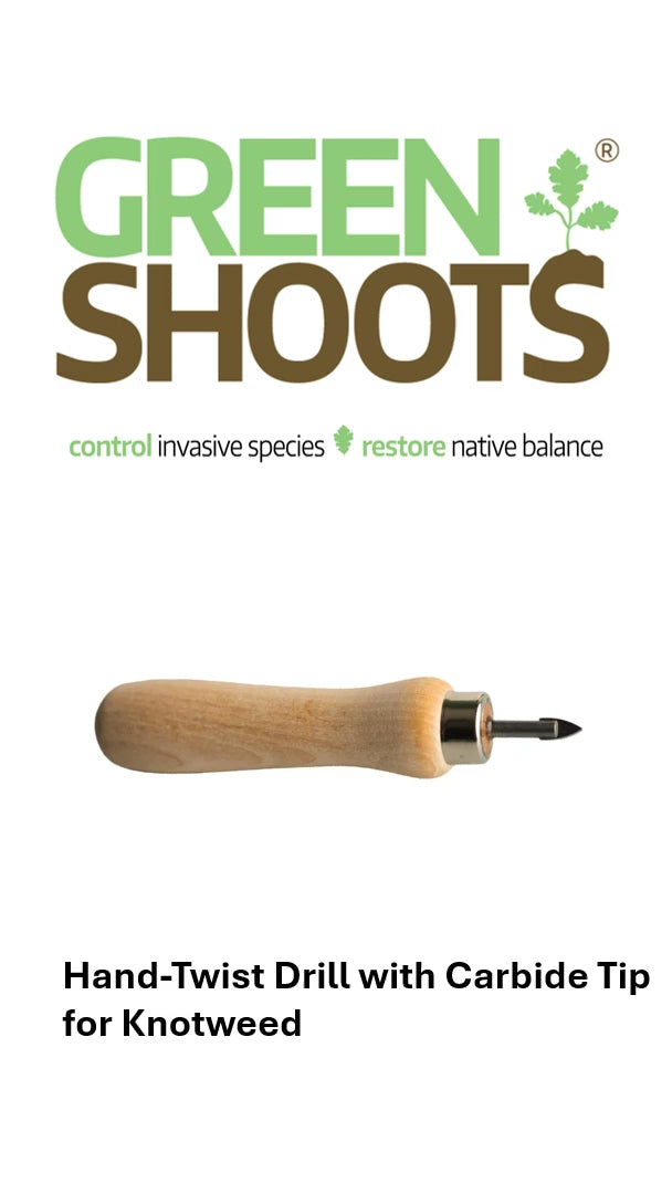 Video of Green Shoot's hand-twist drill with carbine tip for knotweed injection